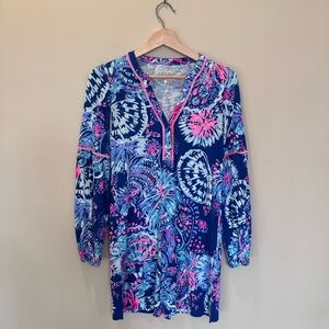 Lilly Pulitzer Vibrant Blue and Pink Dress